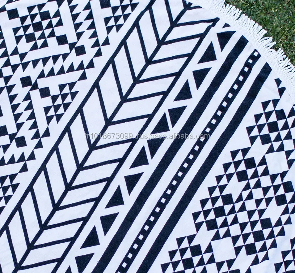 Шестиугольные или Восьмиугольные пляжные полотенца с кисточками круглый пляж люди австралийская коллекция RBT