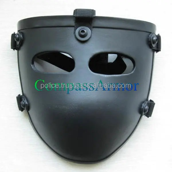 
NIJ IIIA 9mm and .44 protection Aramid Half Bulletproof Face Mask 