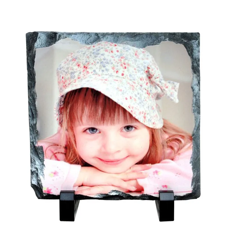 20x20cm Sublimation Blank Square Heat Transfer Stone Photo Slate