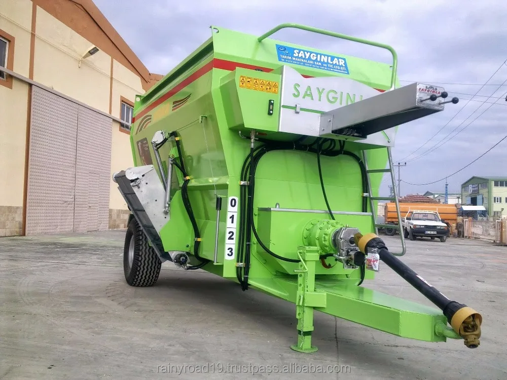 10m3 Feed Mixer Wagon Horizontal Auger High Quality  Animal Feed Pellet Machine for Farms