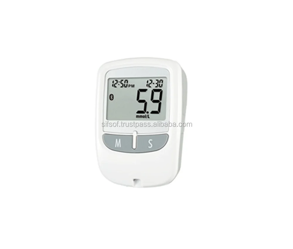 SIFGLUCO-2.21 : Fast Reacting Ketone Glucometer Equipped with Bluetooth iOS and Android Compatible