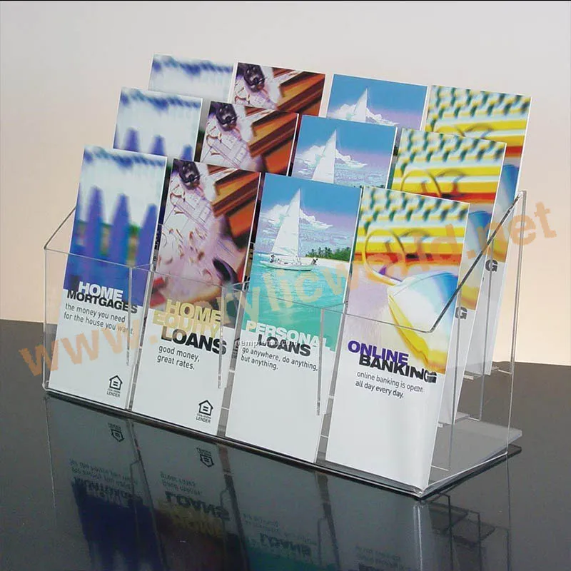 A3 A4 A5 DL size Leaflet Flyer Standing Acrylic Display Stand Brochure
