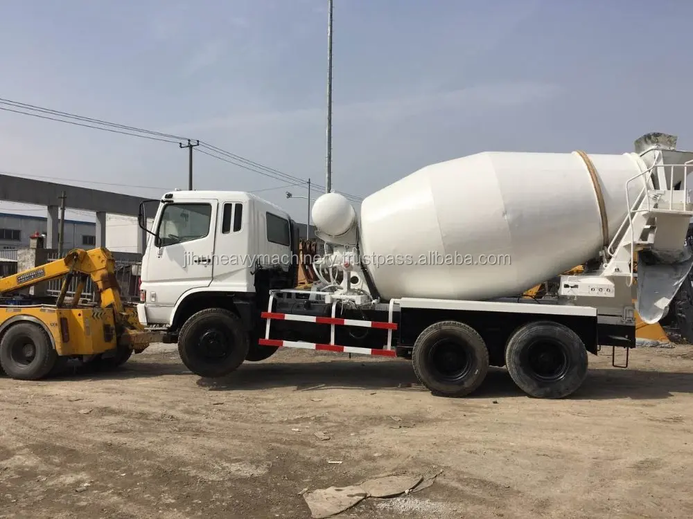 used japan made mitsubishi fuso 6D24 concrete mixer truck for sale