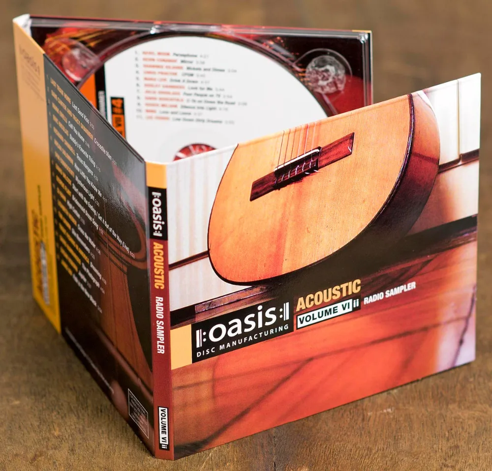  6 панель CD digipack бумага искусства обложка печать с высокое