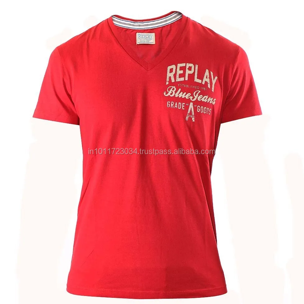 2014 factory OEM favorable price 60% cotton 40% polyester white v neck wholesale t shirts