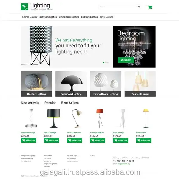 Удобный Аутсорсинг Веб-Сайт электронной коммерции Дизайн по Лучшей Цене