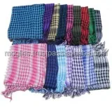 New Arrival 100% Cotton Shemagh Keffiyeh  Desert Breathable Custom Design Men Arabic Shemagh Scarf