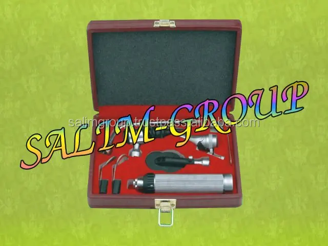 Ophthalmoscope Set ENT Diagnostic Set Steel Silver Reusable PK Manual MIRROR or Satin FINISH More Than 5 Years Surgical Room