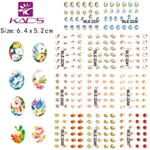 BLE2237 2247 Cute Multi Color Flowers Oil Painting Design of Flower Water Transfer water slide nail