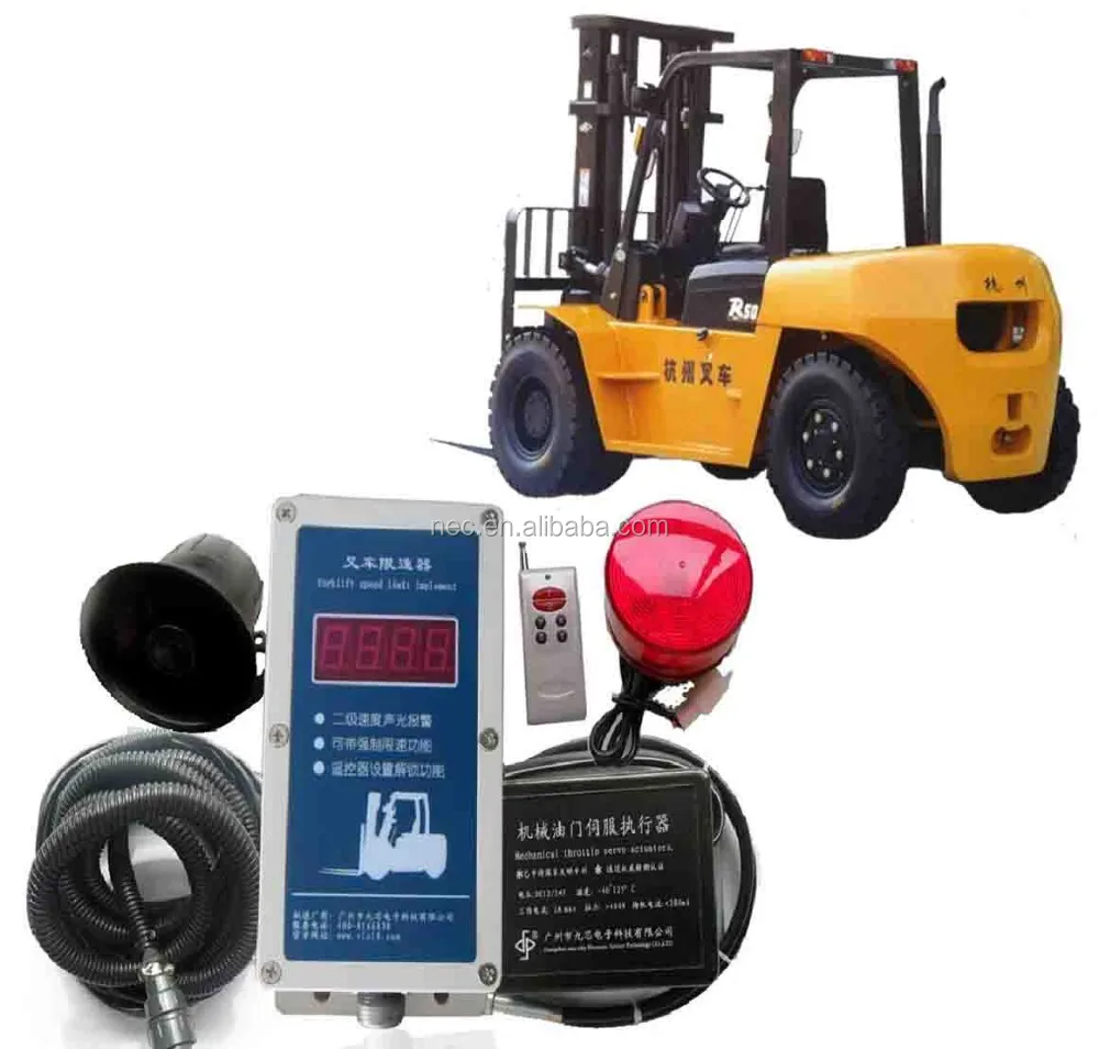 Механическое устройство ограничения скорости вилочного погрузчика, ограничитель скорости вилочного подъемника, системы безопасности и управление