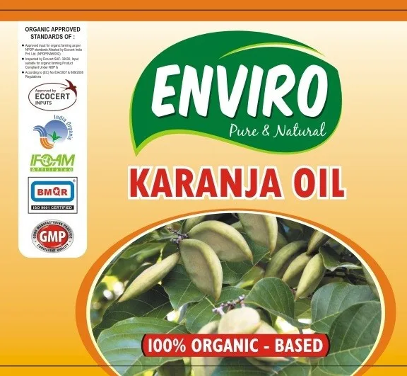 Multiuse Pure & Natural Karanja Seed Oil extracted by cold press method used for agricultural and cosmetic purposes