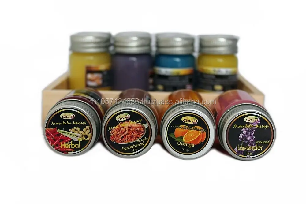 Thai Herbal Massage Balm pain relief cream x12 Different aroma