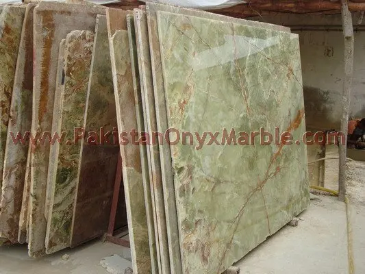 PAKISTANI GREEN ONYX SLABS COLLECTION FOR TABLE TOPS