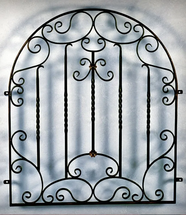 Security Luxury Noble European Design Customized Metal Aluminum Wrought Iron Window Grill Design Window