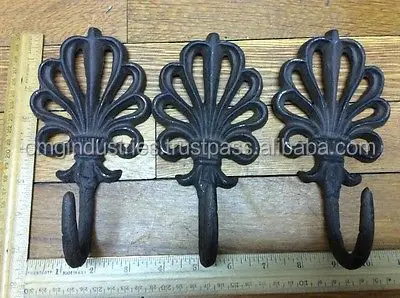 OMG Industries top sale fleur de lys curtain hold back hook tie back coat hook buy curtain tie back coat hook