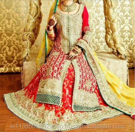 Most beautiful pakistani Wedding bridal lehenga dress