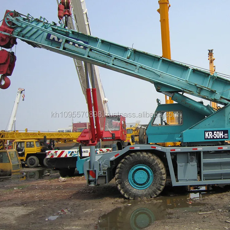 Used 50 ton Kato KR500 rough crane on sale in Shanghai
