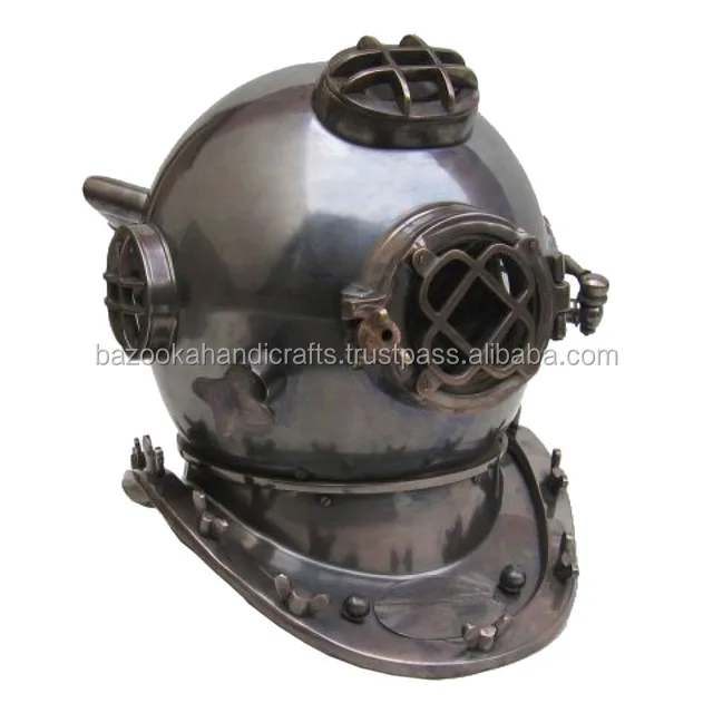 Brass Helmet Decorative Copper Helmet  Antique Nautical Helmet