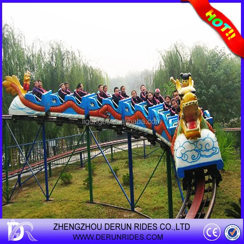 Amusement Park Games 16 Seats Kid Park Rides Mini Roller Coaster Sliding Dragon for sale