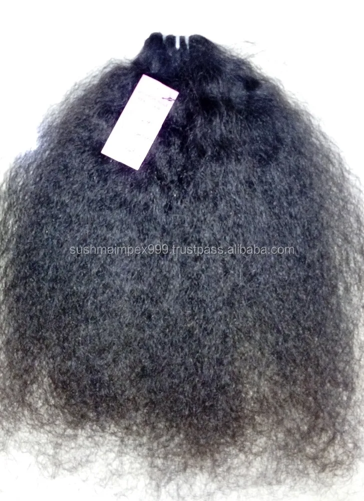  Двойные вьющиеся натуральные волосы remy крупные от поставщика в Индии