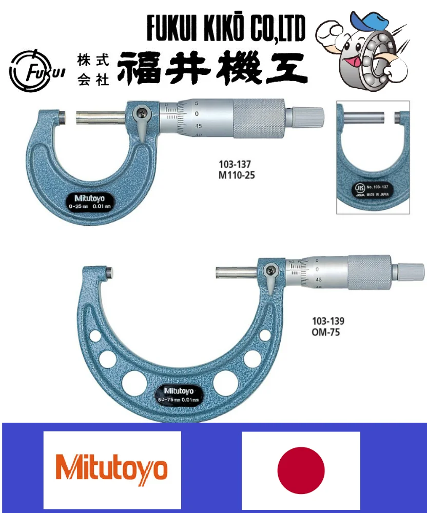 Durable and Reliable precision parts micrometer for industrial use , small lot order available