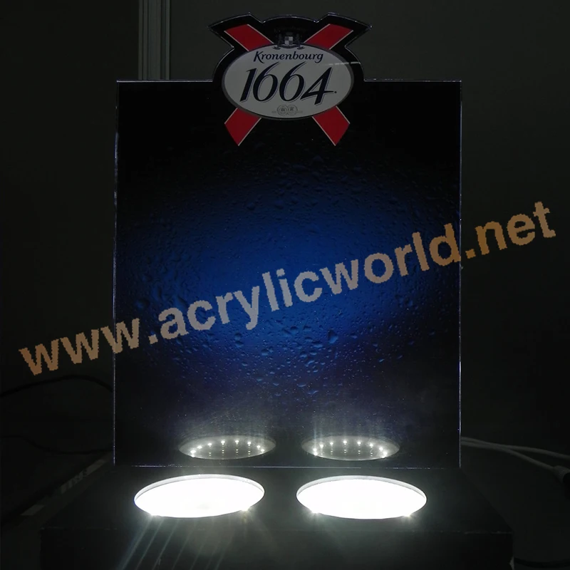led Acrylic Wine Display/free rotating wine stand
