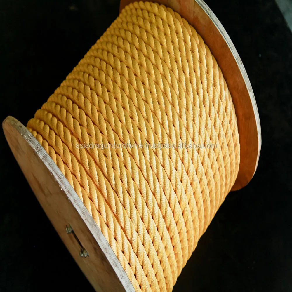 Polypropylene Danline Twisted Rope 5mm - 48m Asia Dragon ADC-181 Durable Coil/spool/hank 100m/150m/200m or Customize
