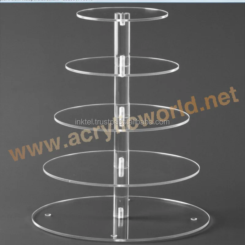 Factory square acrylic cake stand/acrylic tube cake stand/clear acrylic bulk food bin