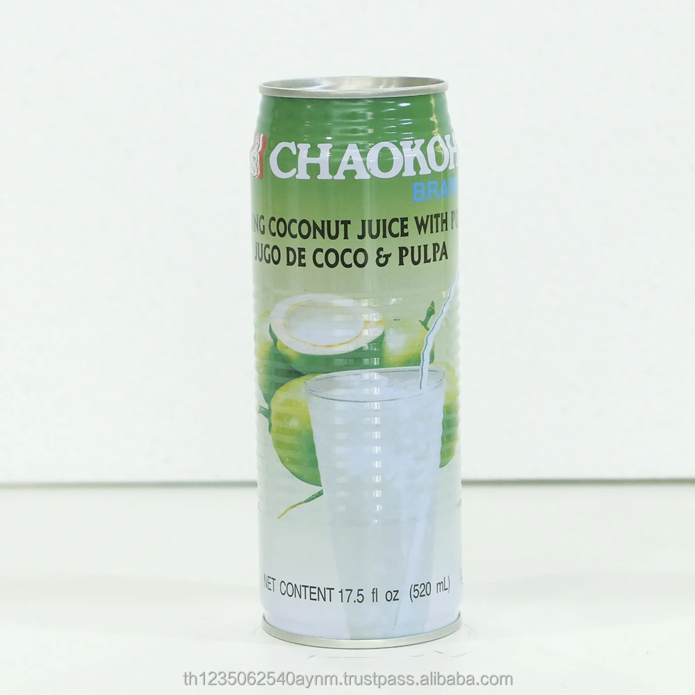 
CHAOKOH Young Coconut Juice with Pulp 520 ml 