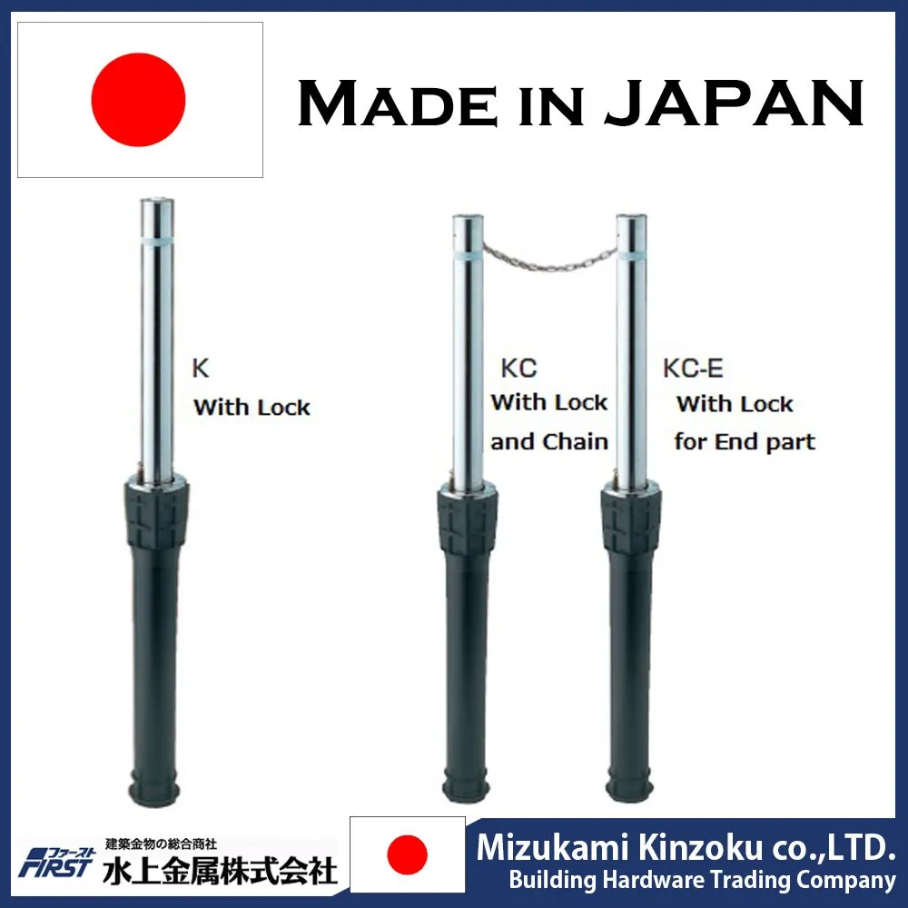 Retractable parking post useful to prevent illegal parking LA-8KC Dia.76.3mm