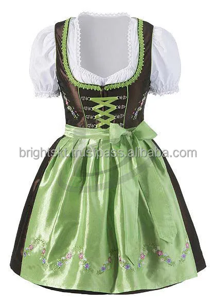 Women Custom Cotton Polyester Trachten Mini Dirndl Octoberfest Dirndl Oktoberfest Dress (oktoberfest Clothing) Casual Dresses