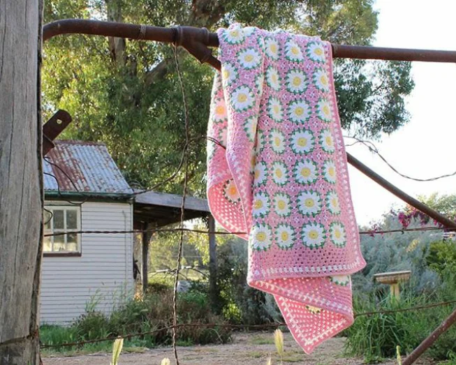 
Crochet Handmade Baby Blanket with matching Pillow 