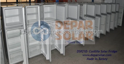 210L Solar Refrigerator 12/24VDC for Village, Camp, Caravan, Africa, Rural Electrification System