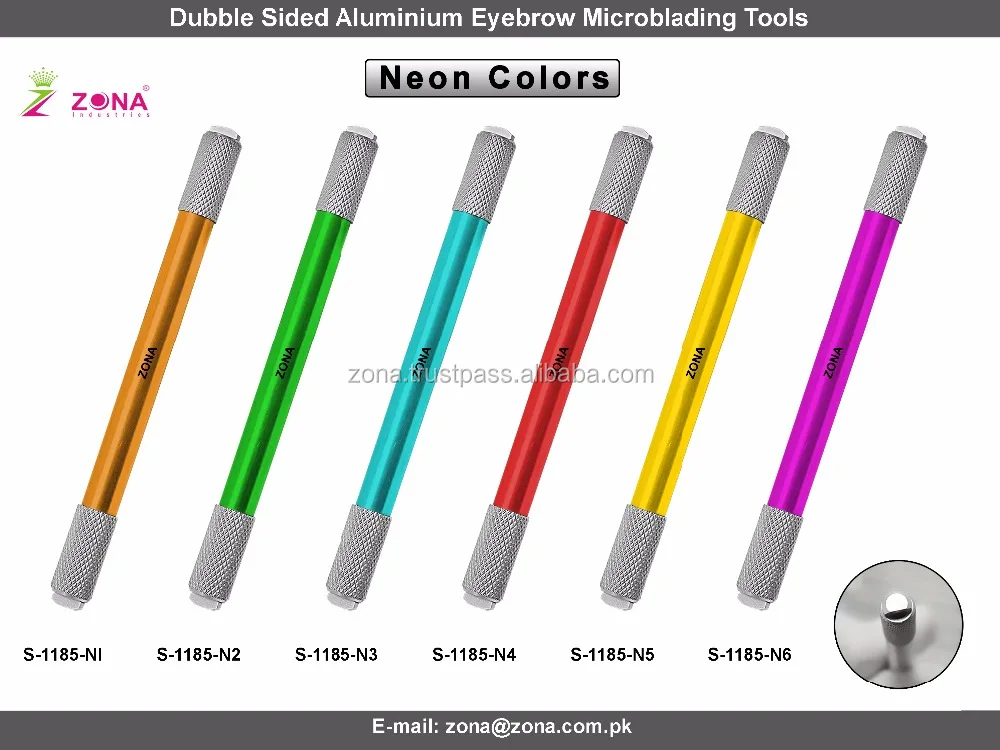 Custom Label Pen for Eyebrow Microblading Pen with different needles Permanent Makeup Pen Eyebrow Needle Blade Tools