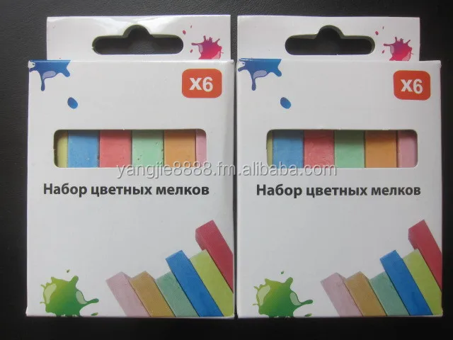 dustless school chalk  square  chalk  12pc  box  chalk  asorted  color  chalk  white chalk  colored  chalk  non-dust chalk