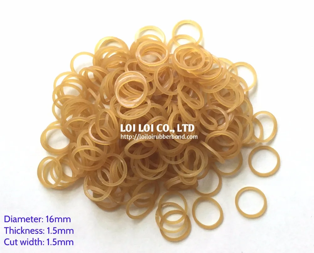 
Vietnamese durable anti-aging and non-toxic rubber bands for money hair and packing - Natural Small Round Rubber Bands 