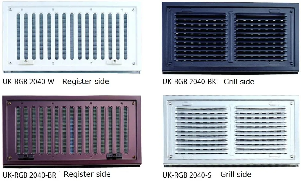 Stainless Steel grill door design register and grille for ventilation made in Japan