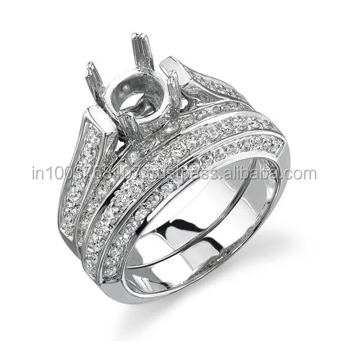 GIA Certified 1.00 CT Round Cut Real Diamond Engagement Ring in white gold and yellow gold