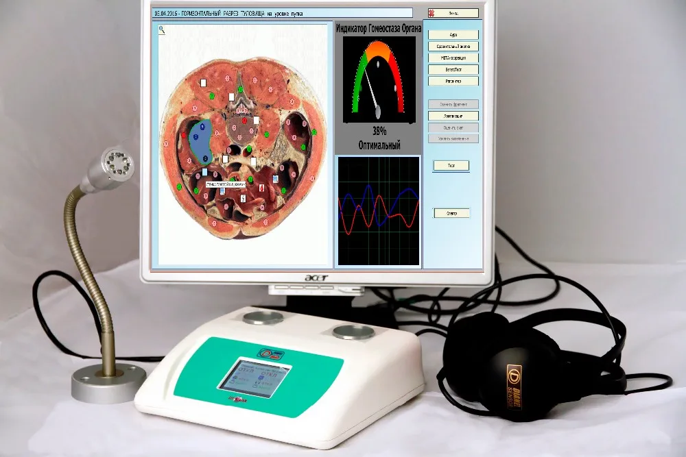 Biolazer-Oberon Dianel-5122 biofeedback diagnostic health scanner with cell test for homeopath professional holistic use