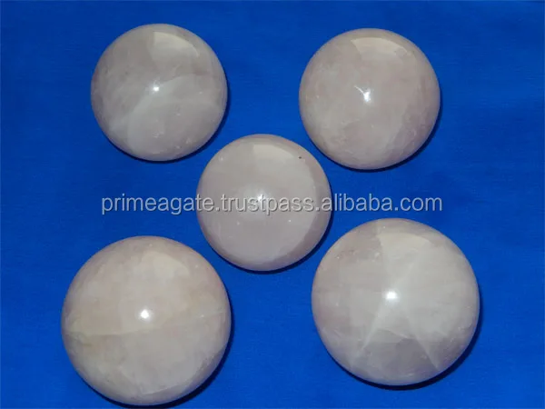2021 100% natural rose quartz crystal rose ball| healing hot sale