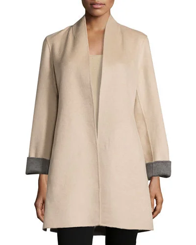 Wool Coat Ladies Cashmere Coats Women Real Fox Fur Collar Womens High Quality Pink Long Plus Size Clothing Plain Quantity Winter