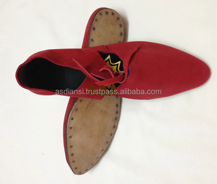 medieval leather shoes Middle Ages shoes vintage leather boots retro boots