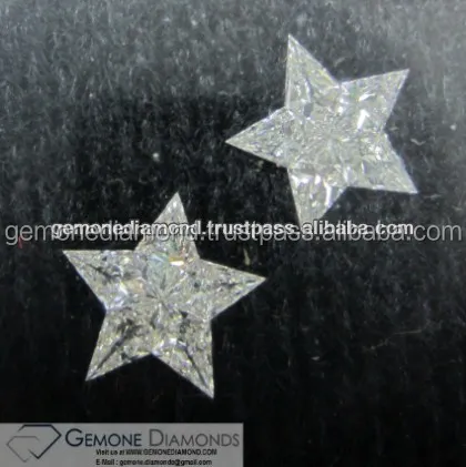 Star Shape Pie Cut Natural Loose Diamonds,100% Natural Pie Cut Diamonds