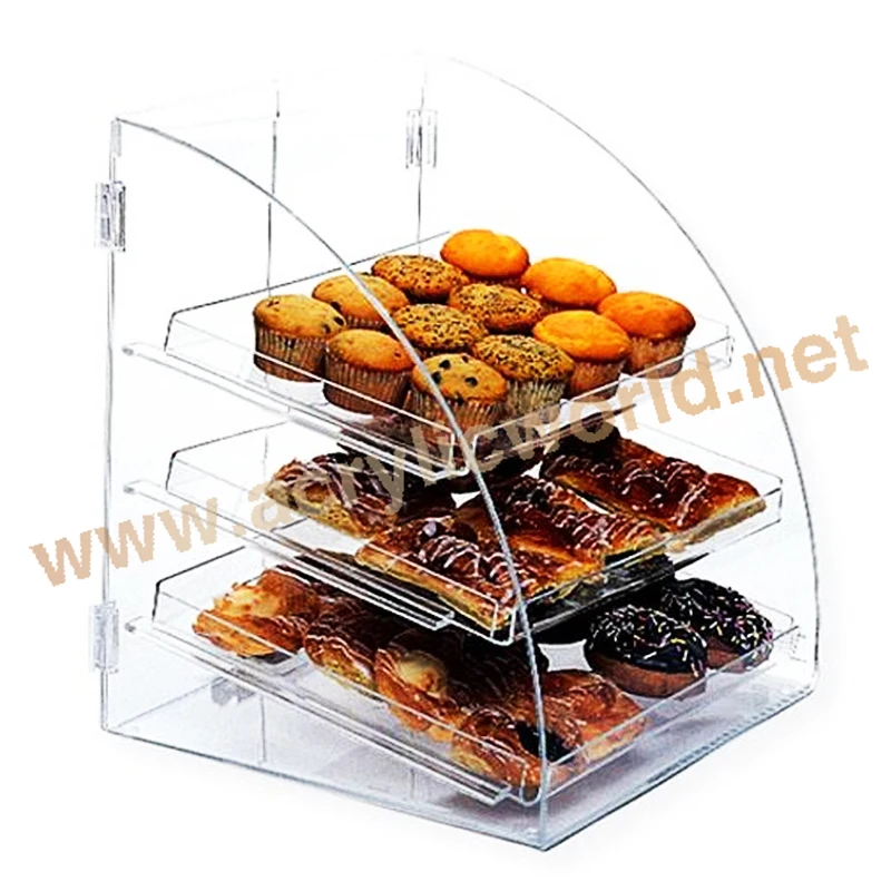 new style acrylic cake stand cake bakery display box