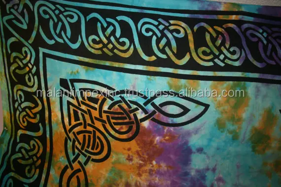 Cotton printed meditation Lord Buddha wall decor Indian throw wall art printed Indian wall hangings tapestry