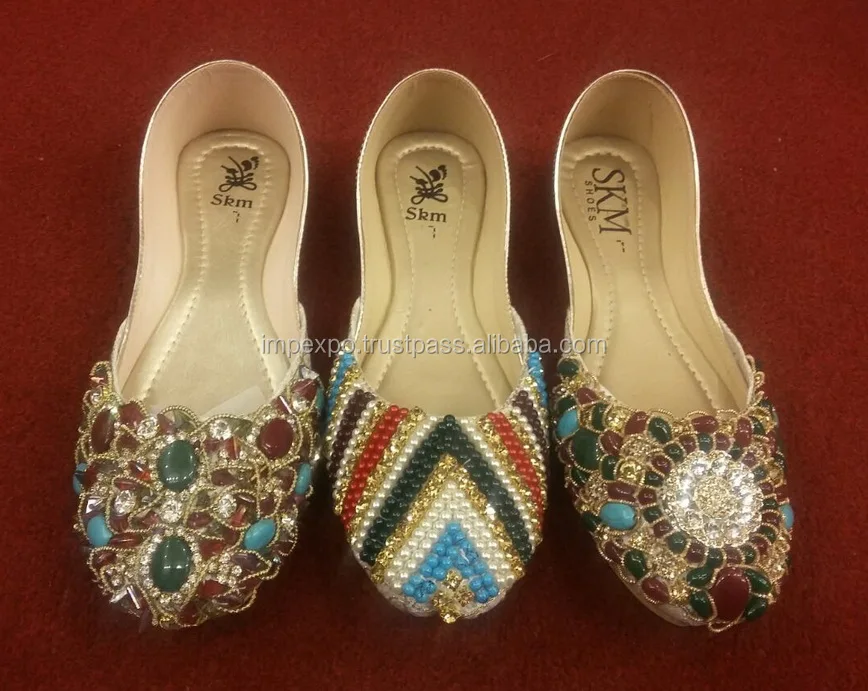 Latest Pakistani Beaded khussa Shoes / khussa / punjabi khussa