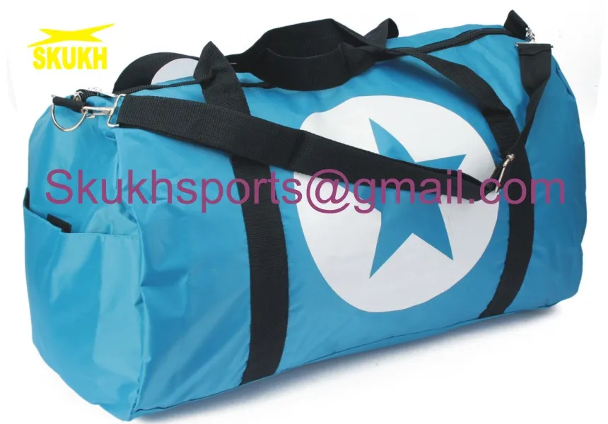 High Quality Blue Duffel Gym Bag for Sports Wholesale Traveling Bags for Gym & Sports Usage