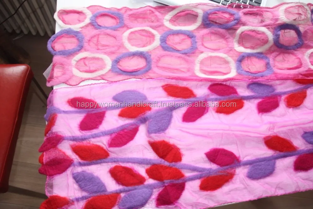 Felt Merino Circle Wool Scarves