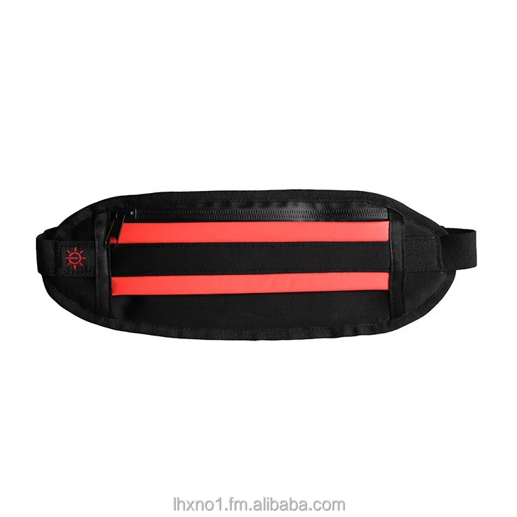 2016 hot sell fancy novel interesting sport daily gadget flashing led sport elastic waist bag for Iphone 6 /6plus