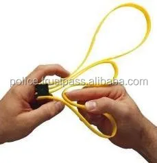 
Tri-Fold Single-Use Yellow Color Restraints Disposable plastic handcuffs for Police 